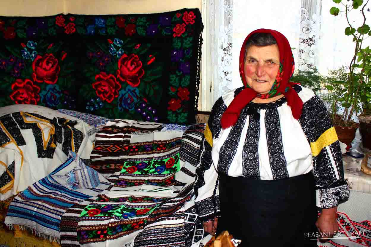 Romanian Blouse Making by Traditional Textile Artisan