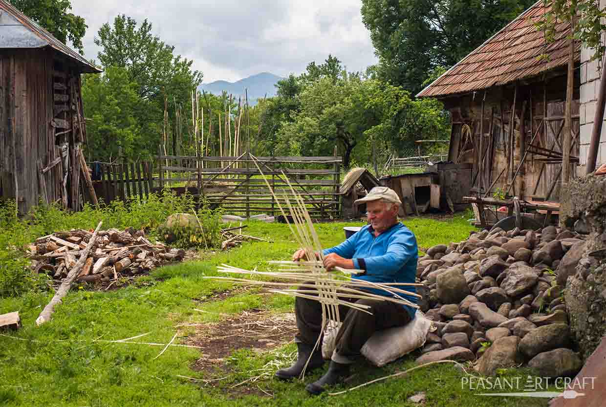 Basket Weaving Split Hazel Frame Baskets