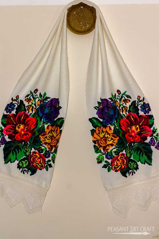 Romanian Textiles Hand Embroidered
