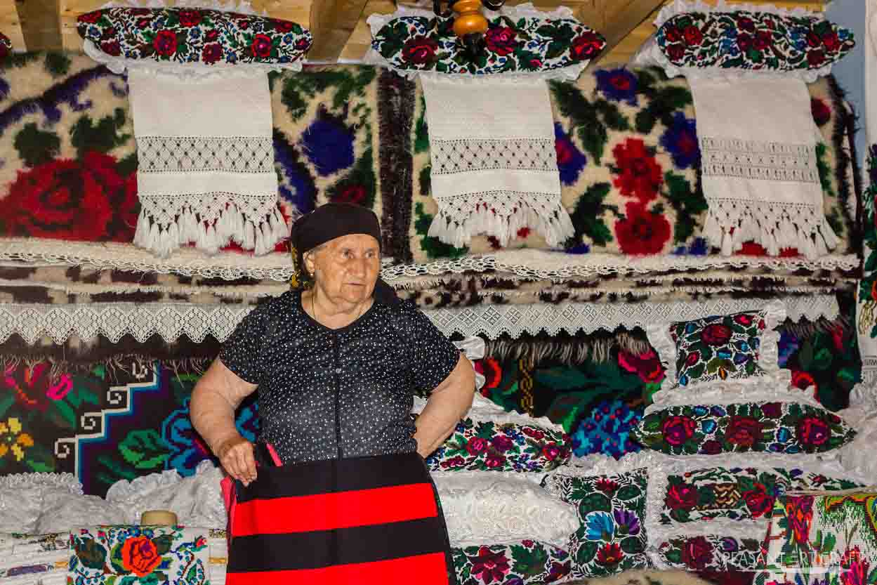 Romanian Textiles of Rural Maramures Made by Textile Artisan Anuta Ciceu