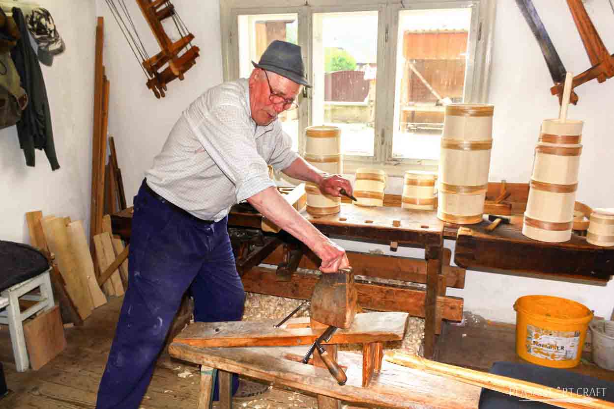 Traditional Artisans Cooper Popescu Gheorghe Barrel Making