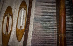 Loom Weaving Romanian Traditional Towel 