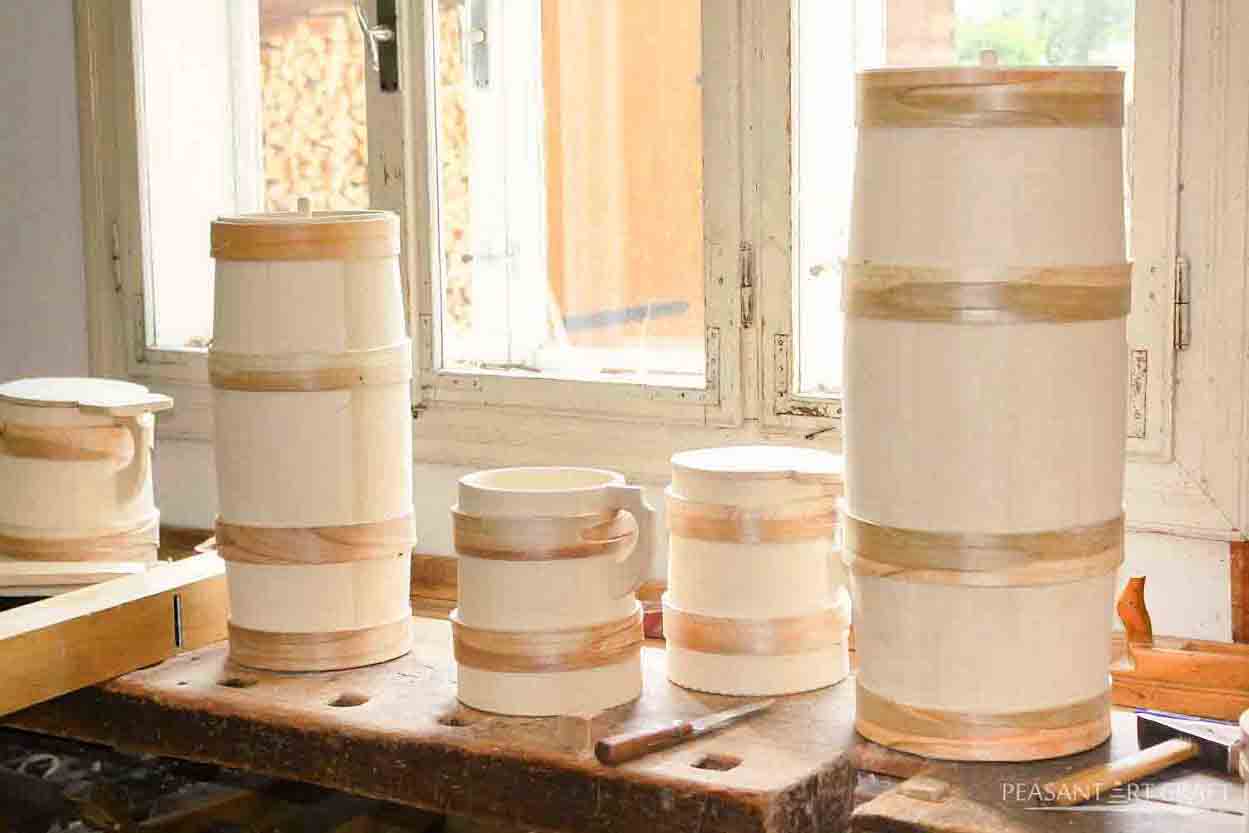 Barrel Making Wooden Tankards Butter Churns