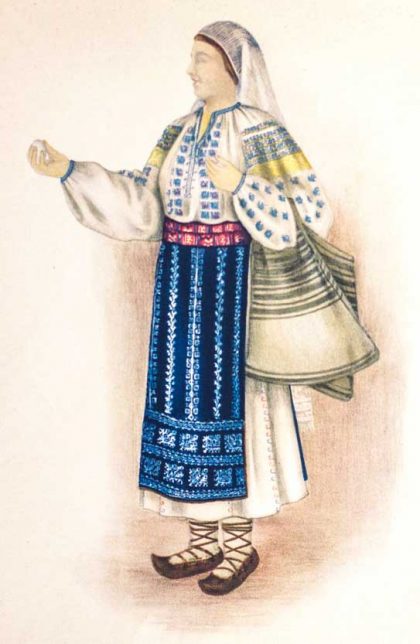 Romanian National Costumes from 4 Ethnographic Zones