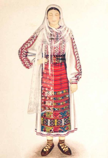 Romanian National Costumes from 4 Ethnographic Zones