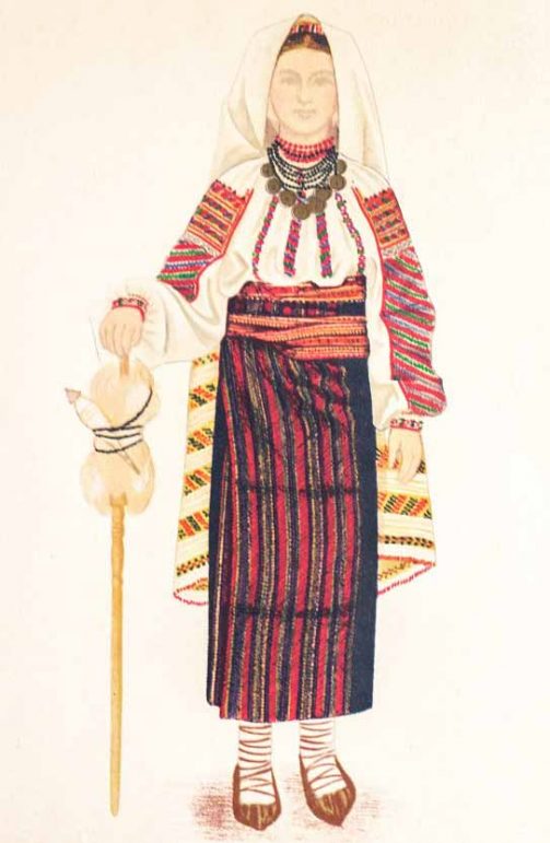 Romanian National Costumes from 4 Ethnographic Zones