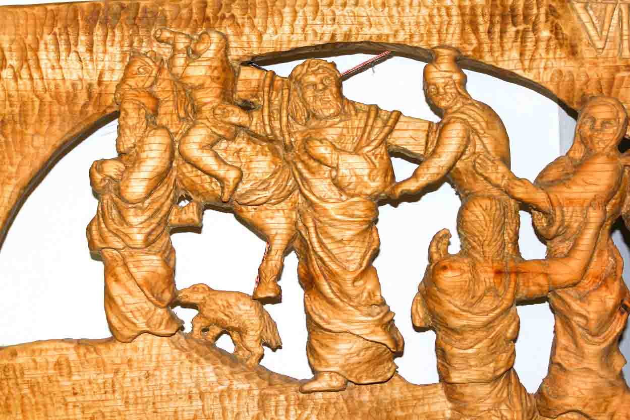 Wood Carving Pierced Relief Sculptures Stations of the Cross