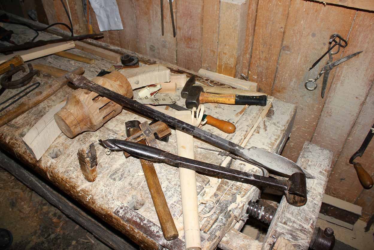 Horse Harness Making With Brass Ornaments in Rural Leather Workshop