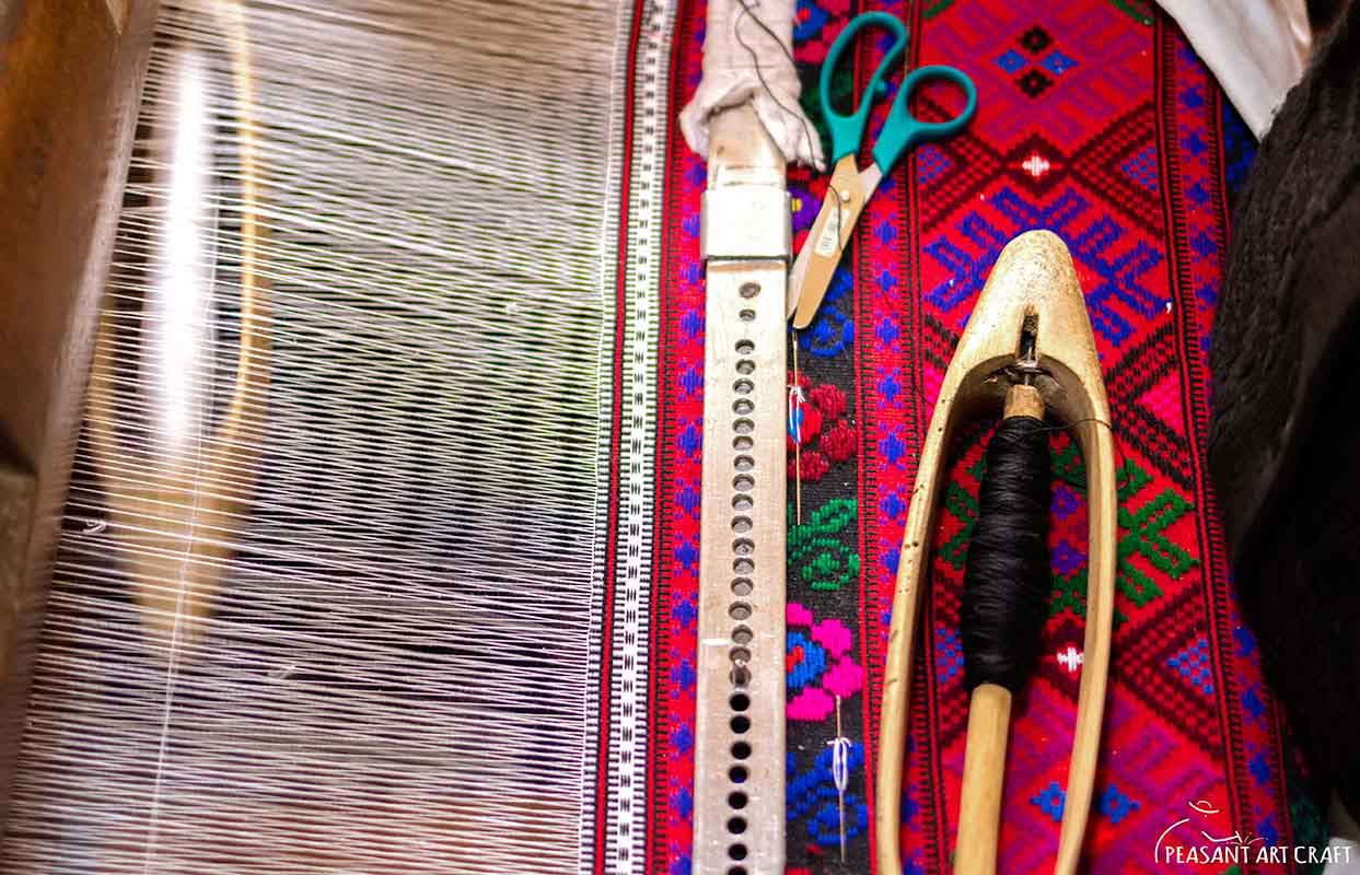 Weaving Art in Romanian Village of Dragus