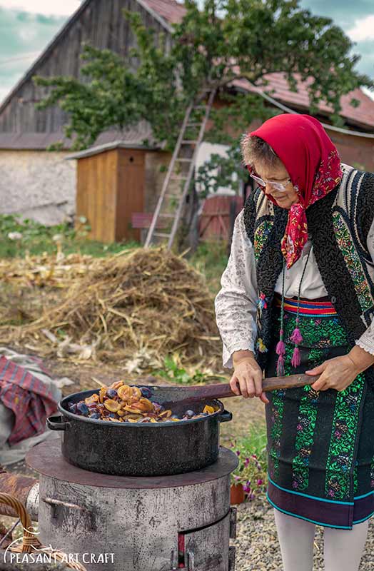 Traditional Plum Jam Making