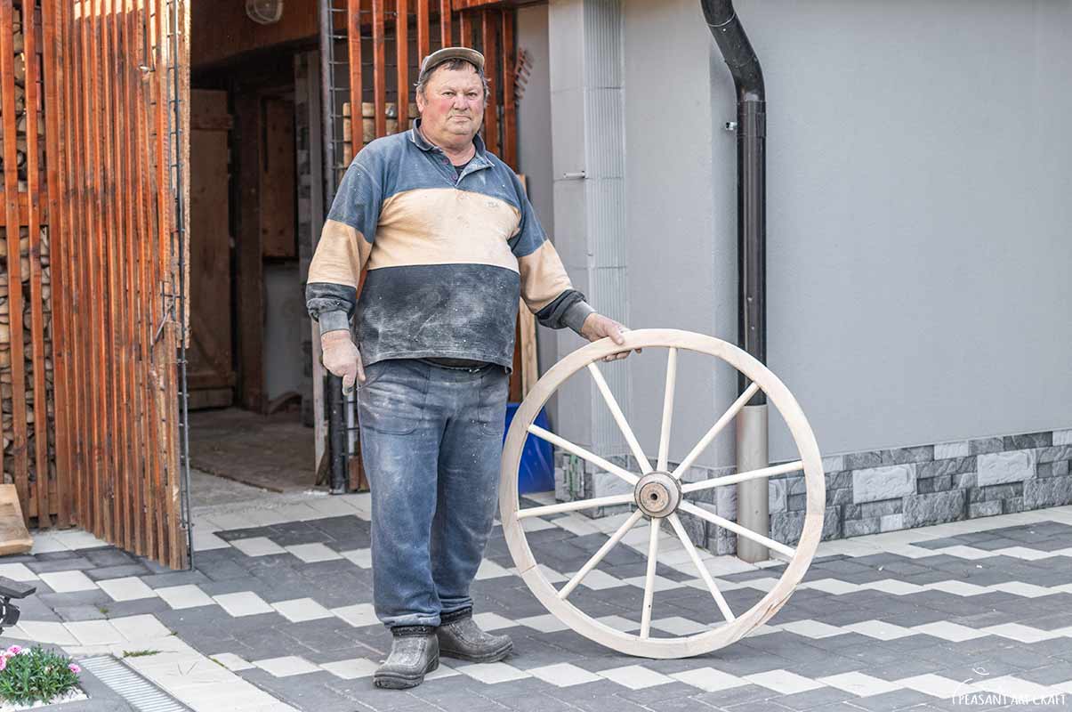 Wooden Wheel Craft Wheelwright Popescu Vasile Chiriacut